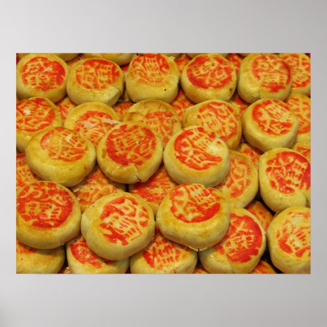 Kanom Pia ขนมเปี๊ยะ ~ Asian Sweets Desserts Food Poster (Front)