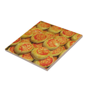 Kanom Pia ขนมเปี๊ยะ ~ Asian Sweets Desserts Food Tile