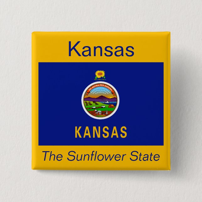 Kansan Flag Button (Front)