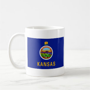 Kansan Flag + Map Mug