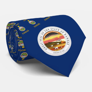 Kansan Flag & Seal, Flag of Kansas Tie