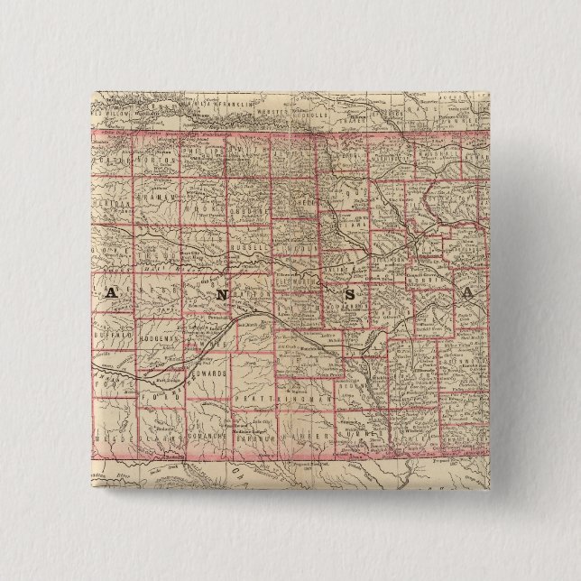 Kansas 3 15 cm square badge (Front)