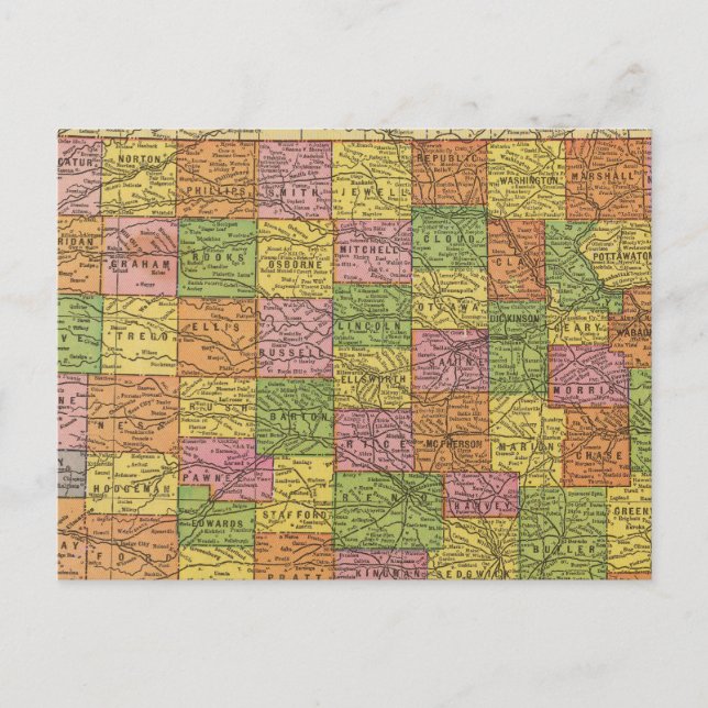 Kansas 4 postcard (Front)