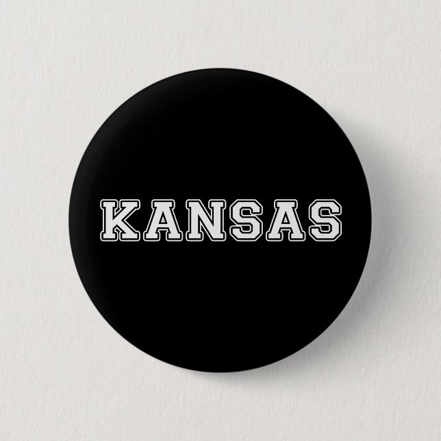 Kansas 6 Cm Round Badge (Front)