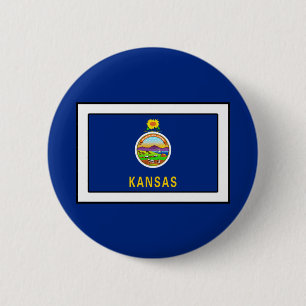 Kansas 6 Cm Round Badge