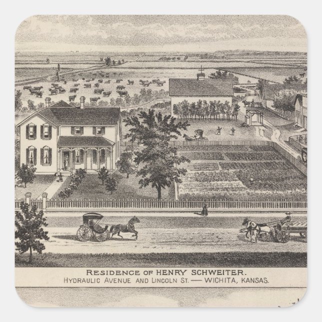 Kansas 7 square sticker (Front)