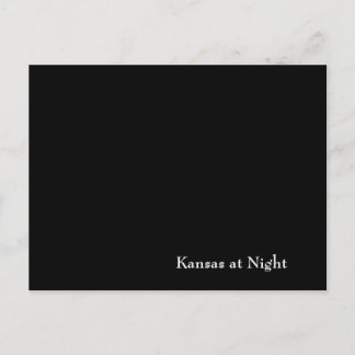 Kansas at Night Postcard