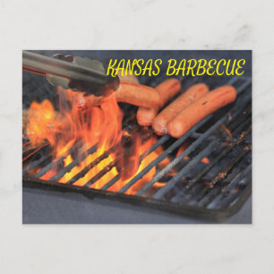 Kansas BARBECUE POST CARD. Postcard