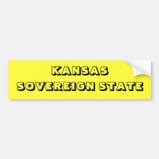 KANSAS BUMPER STICKER