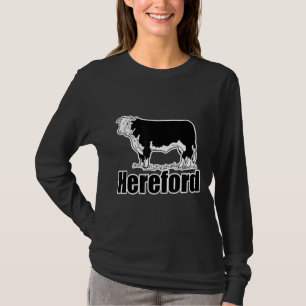 Kansas Cattle Farming Beef Herd Hereford Cow Pictu T-Shirt