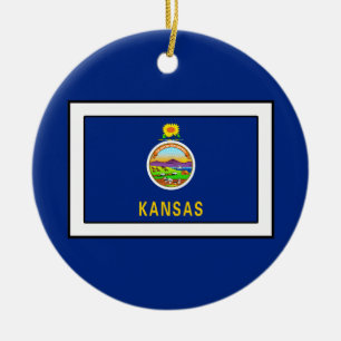 Kansas Ceramic Tree Decoration