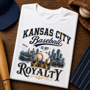 Kansas City Baseball Is My Royalty Fan Tri-Blend Shirt