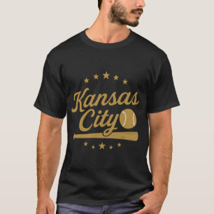 Kansas City Baseball Vintage Retro Logo Design T-Shirt