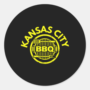 Kansas City Bbq - I Love Barbecue  Classic Round Sticker