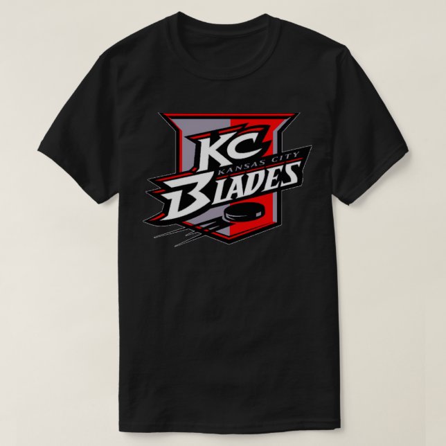 Kansas City Blades Hockey T-Shirt (Design Front)