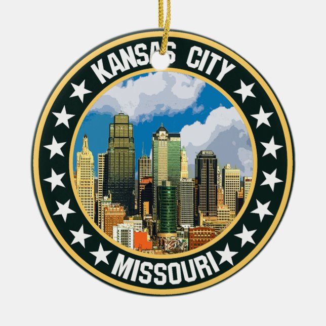 Kansas City                                        Ceramic Tree Decoration (Front)