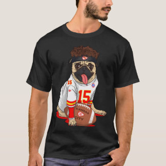 Kansas City Chiefs Cute Funny Pug Patrick Mahomes T-Shirt