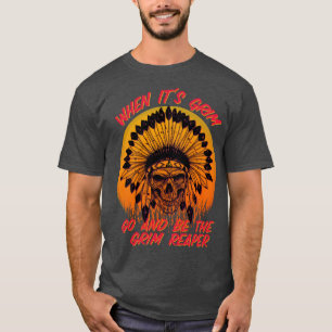 Kansas City Chiefs KC Skyline Be the Grim Reaper T T-Shirt