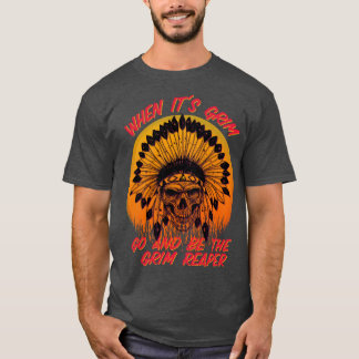 Kansas City Chiefs KC Skyline Be the Grim Reaper T T-Shirt