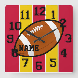 Kansas City Colours Football Wall Clock