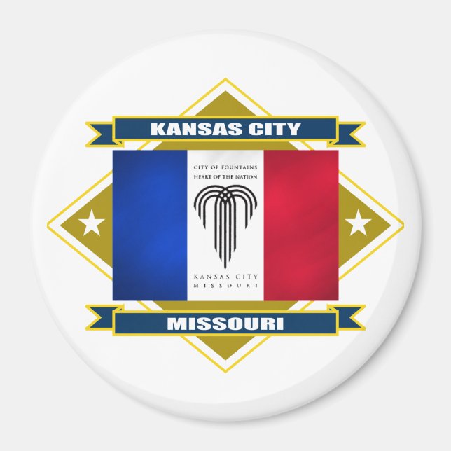 Kansas City Diamond Magnet (Front)
