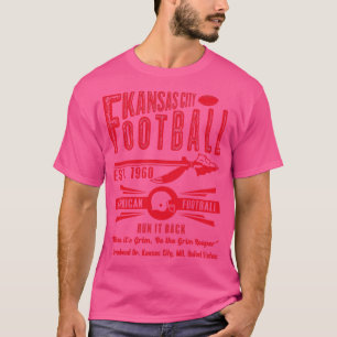 Kansas City Est 1960 Arrow Vintage Red Text T-Shirt