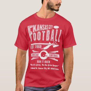 Kansas City  Est 1960 Arrow Vintage White Text T-Shirt