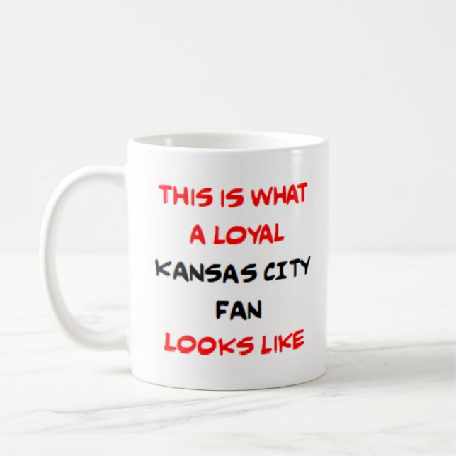 kansas city fan, loyal coffee mug (Left)