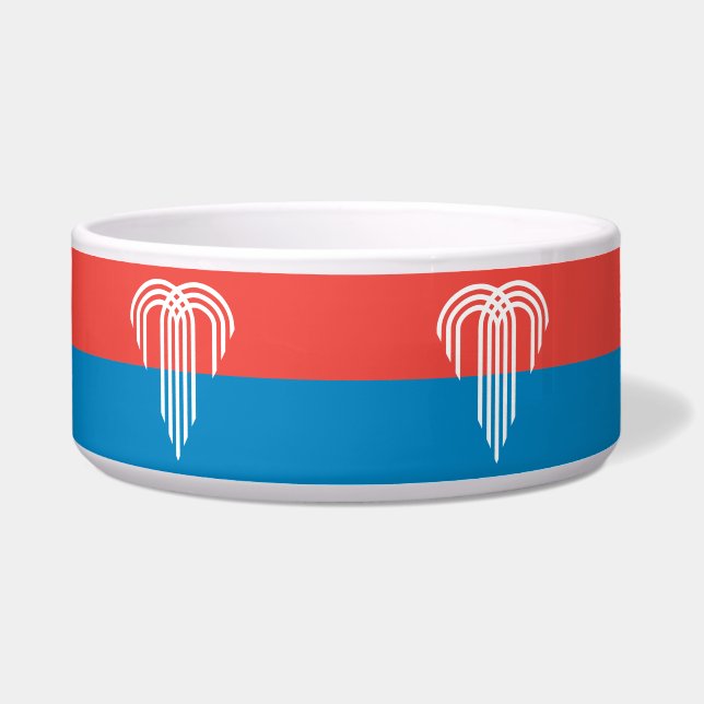 Kansas City Flag on Pet Bowl (Front)