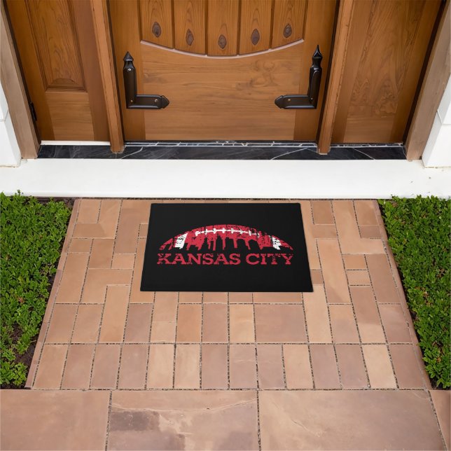 Kansas City Football Vintage Doormat (Outdoor)