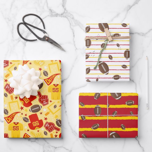 Kansas City Football Wrapping Paper (Front)