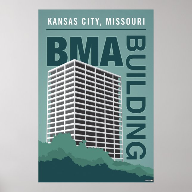Kansas City Landmarks: BMA Building – 24 x 36 Poster (Front)
