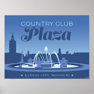 Kansas City Landmarks: Country Club – 24 x 18 Poster