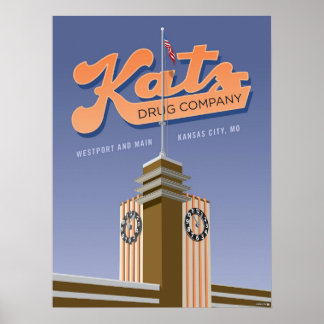 Kansas City Landmarks: Katz Drugs – 18 x 24 Poster