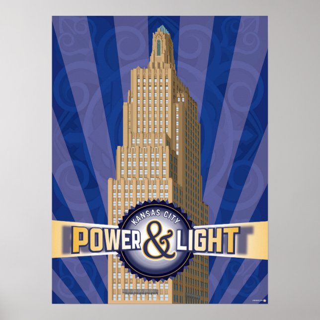 Kansas City Landmarks: KCPL – 18 x 24 Poster (Front)