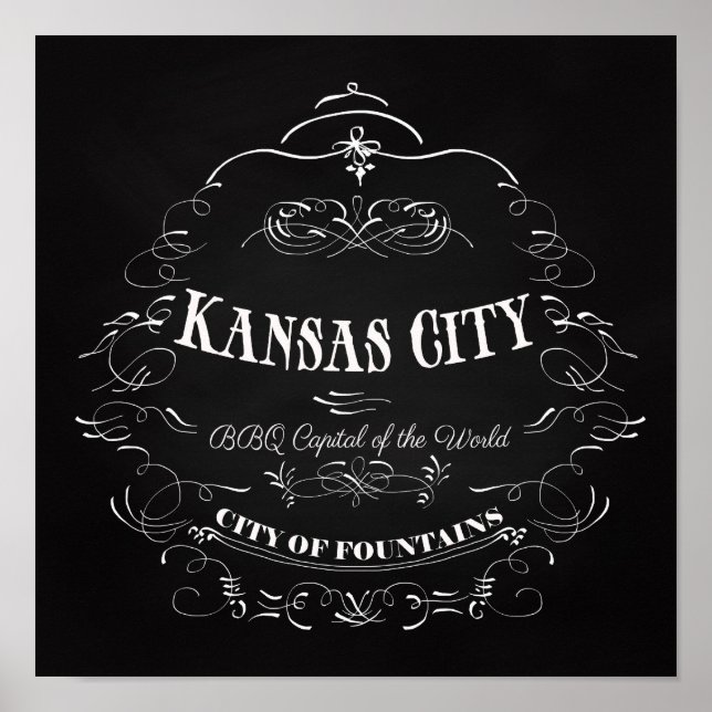 Kansas City Missouri - BBQ Capital of the World Poster (Front)