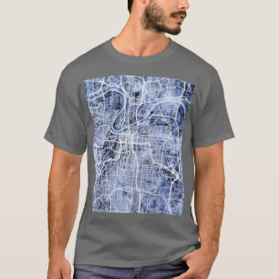 Kansas City Missouri City Map Oversized 1 T-Shirt