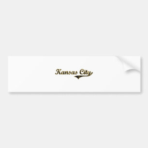 Kansas City Missouri Classic Design Bumper Sticker