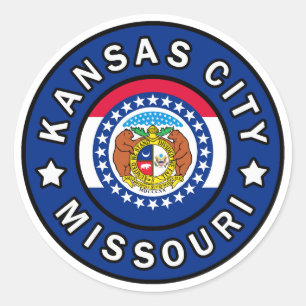 Kansas City Missouri Classic Round Sticker