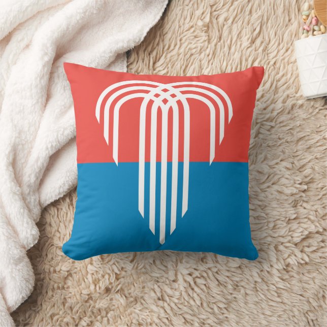 Kansas City, Missouri Flag on American MoJo Pillow (Blanket)