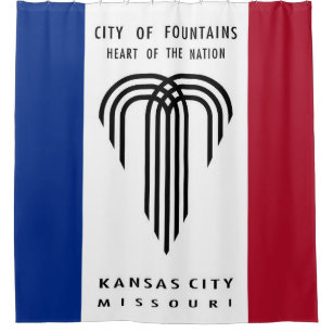 Kansas City Missouri flag USA United States Americ Shower Curtain