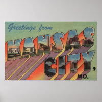 Kansas City, Missouri - Large Letter Scenes