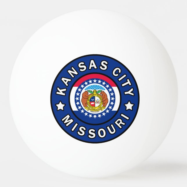 Kansas City Missouri Ping Pong Ball (Front)