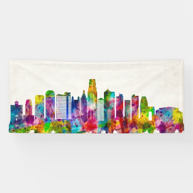 Kansas City Missouri Skyline Banner (Horizontal)