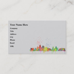 KANSAS CITY, MISSOURI SKYLINE BUSINESS CARD