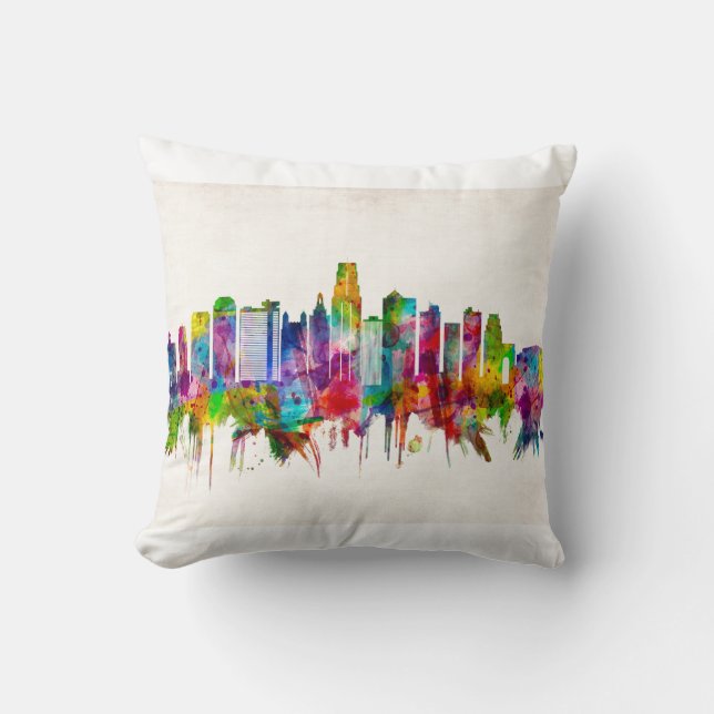Kansas City Missouri Skyline Cushion (Front)