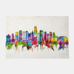 Kansas City Missouri Skyline Doormat