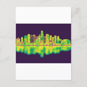 Kansas City Missouri Skyline Invitation Postcard
