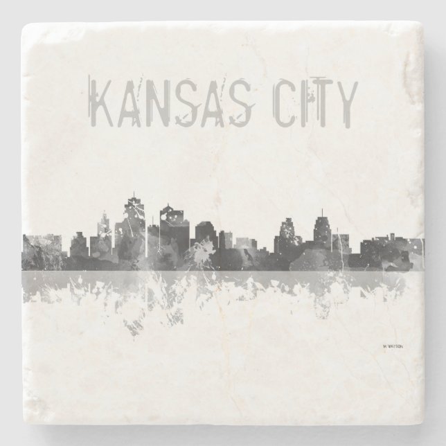 KANSAS CITY, MISSOURI SKYLINE STONE COASTER (Front)