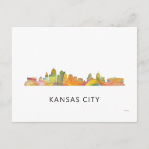 KANSAS CITY, MISSOURI SKYLINE WB1 - POSTCARD